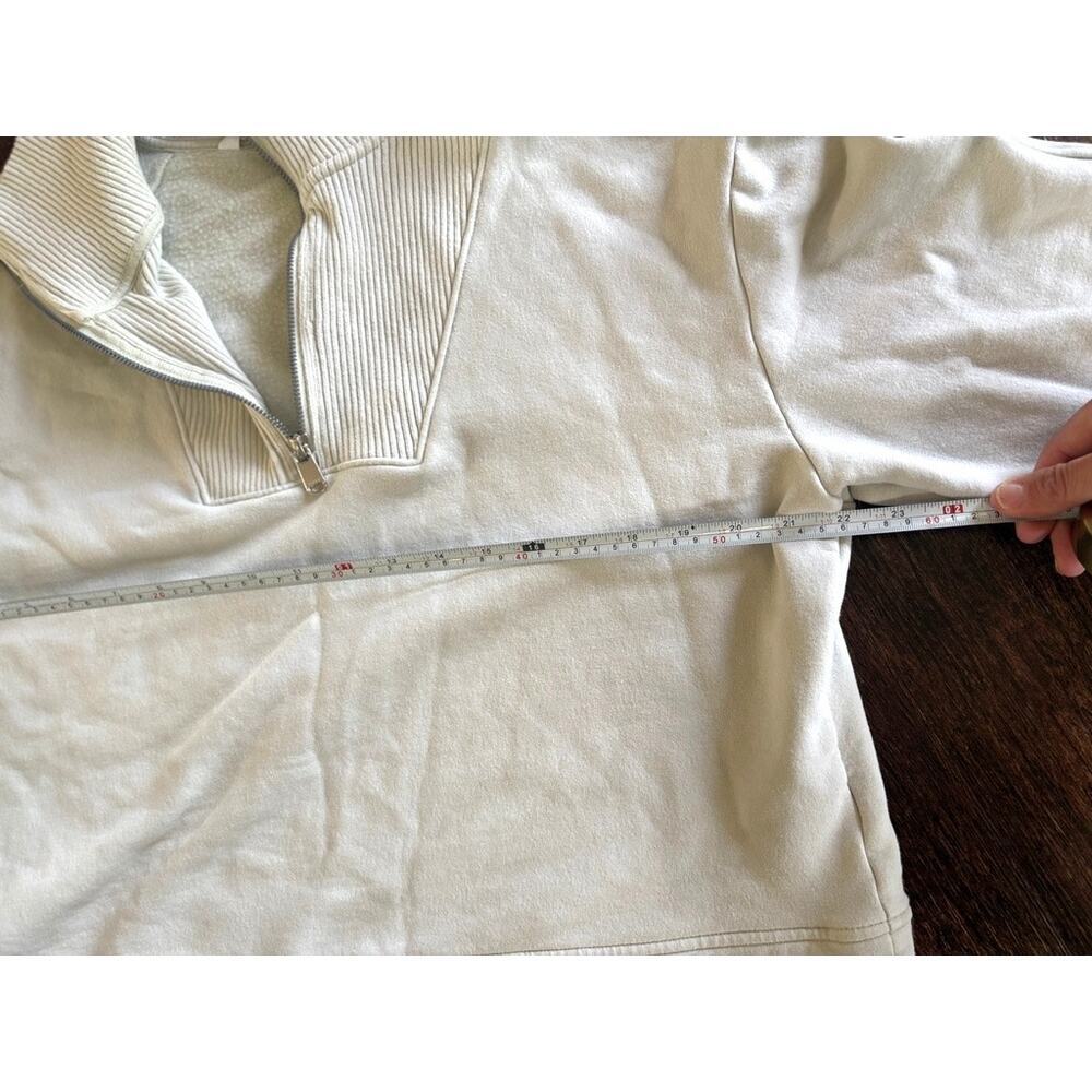 Athleta Retroplush Revive Half Zip Fleece Sweatshirt Pullover Womens Size Large - Picture 8 of 8